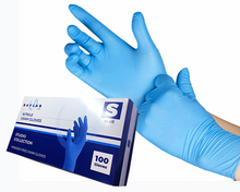 Load image into Gallery viewer, 100% Nitrile Exam Gloves - Blue
