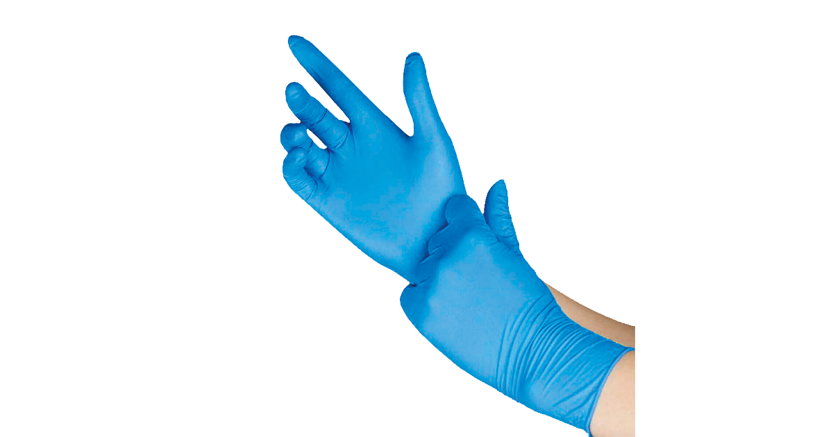 100% Nitrile Exam Gloves- Blue – BAYLAB USA